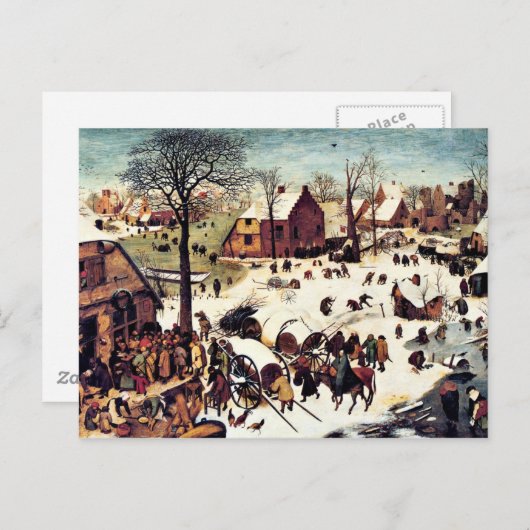 Carte Postale Recensement à Bethléem (Devant / Derrière)