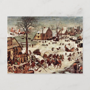 Carte Postale Recensement À Bethléem Par Bruegel D. A. Piètre