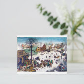 Carte Postale Recensement à Bethléem, Pieter Bruegel (Debout devant)
