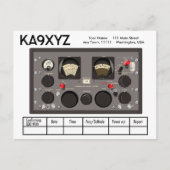 Carte Postale Récepteur radio standard Hammarlund SP-600 QSL (Devant)