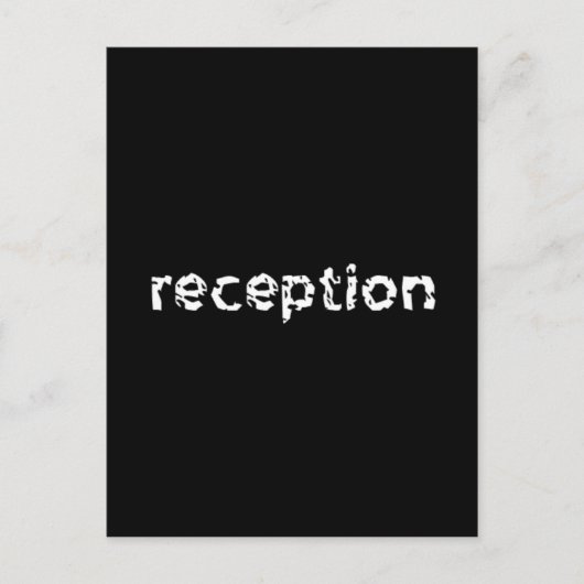 Carte Postale Réception (Devant)