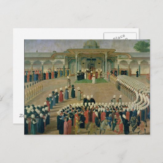 Carte Postale Réception à la Cour du sultan Selim III (Devant / Derrière)