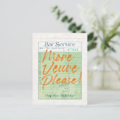 Carte Postale Réception chèque client Champagne Pop the Bubbly (Debout devant)