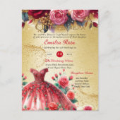 Carte Postale Réception de la cérémonie de tenue de la Quinceane (Devant)