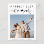 Carte Postale Réception de mariage après-party photo moderne (Devant)