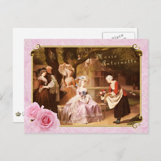 Carte Postale Réception de Marie Antoinette (Devant / Derrière)