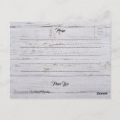 Carte postale Recette (Dos)