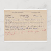 Carte postale Recette (Devant)