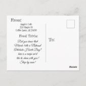 Carte Postale Recette Ail Artichoke Dip (Dos)