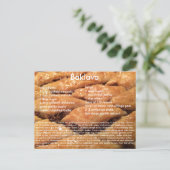 Carte postale Recette Baklava (Debout devant)