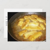 Carte Postale Recette Banana Foster (Devant / Derrière)