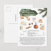 Carte Postale Recette Bizcochitos maison | Fêtes (Devant / Derrière)