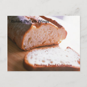 Carte Postale Recette Breaking Bread Buffalo Wings