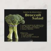 Carte Postale Recette Broccoli (Devant)