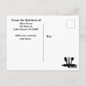 Carte postale Recette Brownies fait maison (Dos)