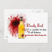 Carte Postale Recette Bud Bud Bloody (Devant / Derrière)