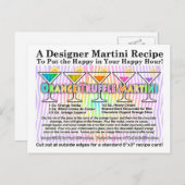 Carte postale Recette Cocktail à la truffe orange  (Devant / Derrière)