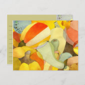 Carte Postale Recette cuisine citrouille et gastronomique (Devant / Derrière)