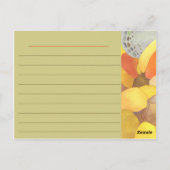 Carte Postale Recette cuisine citrouille et gastronomique (Dos)