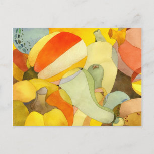 Carte Postale Recette cuisine citrouille et gastronomique