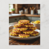 Carte Postale Recette de beignets de maïs faits maison (Devant)