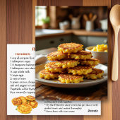 Carte Postale Recette de beignets de maïs faits maison