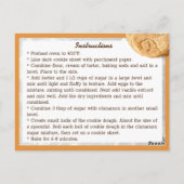 Carte Postale Recette de biscuits Chewy Snickedoodle (Dos)