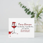 Carte Postale Recette de boisson Fang-Banger (Debout devant)