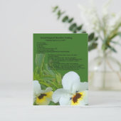 Carte postale Recette de boudin au chocolat (Debout devant)