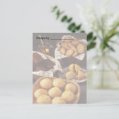 Carte Postale Recette de boulangerie et pain 2 blanc (Debout devant)