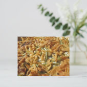 Carte Postale Recette de casserole de haricots verts (Debout devant)