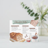 Carte postale Recette de chocolat Babka (Debout devant)