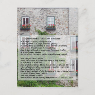 Carte Postale Recette de chowder de maïs GramaBarb