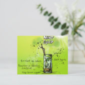 Carte Postale Recette de cocktail de bar (Debout devant)