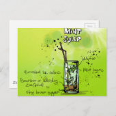 Carte Postale Recette de cocktail de bar (Devant / Derrière)