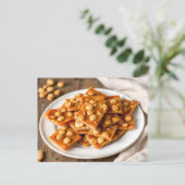 Carte Postale Recette de croquant aux arachides  (Debout devant)