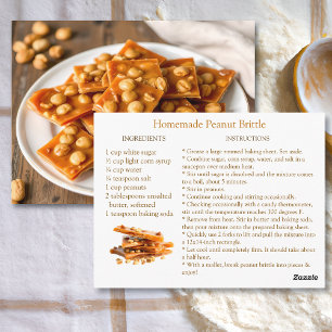 Carte Postale Recette de croquant aux arachides