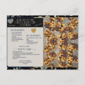 Carte postale Recette de croustilles au chocolat à (Devant)