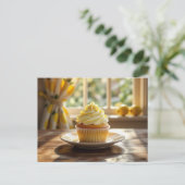 Carte Postale Recette de Cupcake au Citron Maison (Debout devant)