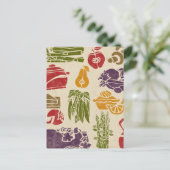 Carte postale Recette de fête de la nourriture (Debout devant)