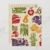 Carte postale Recette de fête de la nourriture (Devant / Derrière)