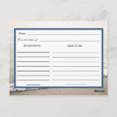 Carte Postale Recette de Fête des mariées Beach Waves (Dos)