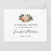 Carte Postale Recette de Fête des mariées Citrus Orange Cutie (Devant)