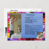 Carte Postale Recette de fondue au fromage de Chef David (Devant / Derrière)