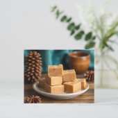 Carte Postale Recette de Fudge au Sirop d'Érable (Debout devant)