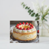 Carte Postale Recette de gâteau Angel Food (Debout devant)