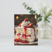 Carte Postale Recette de gâteau Angel Food (Debout devant)