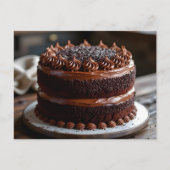 Carte Postale Recette de gâteau au chocolat (Devant)