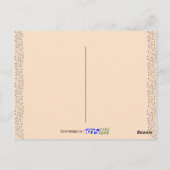 Carte Postale Recette de gâteau au chocolat Anniversaire (Dos)