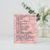 Carte postale Recette de gâteau aux épices de fram (Debout devant)